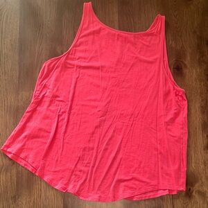 Under Armour Women's Pink Tank Top Split Back Pink